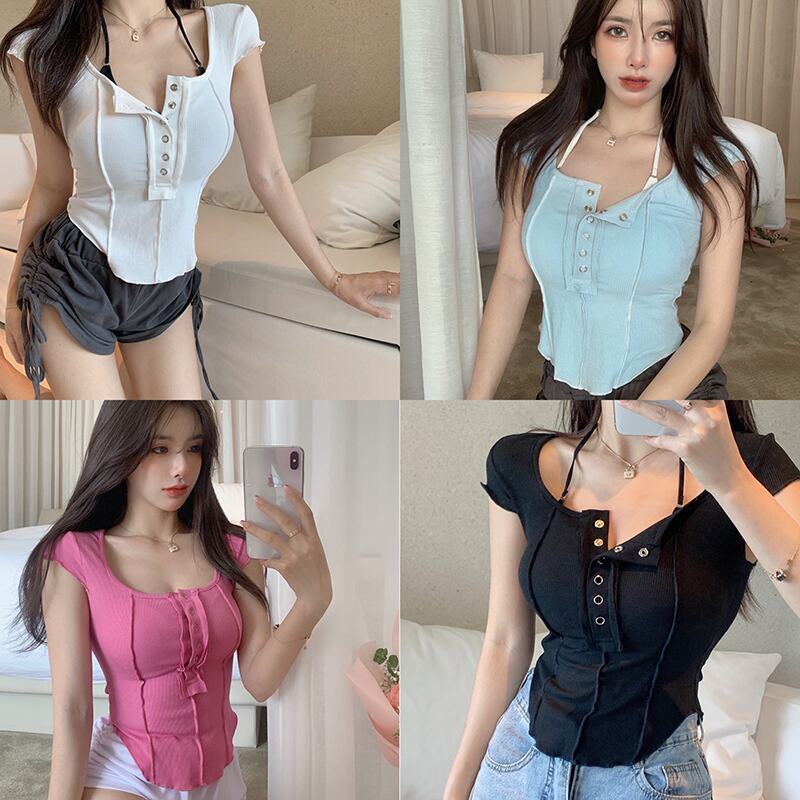 サマースタイルショートブラウス Tシャツ レディース 夏物 ピュア ドラファッションホール22770600446