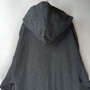 ラッセル　プルオーバーフーディー　パーカー　ビッグプリント　裏起毛　グレー　L