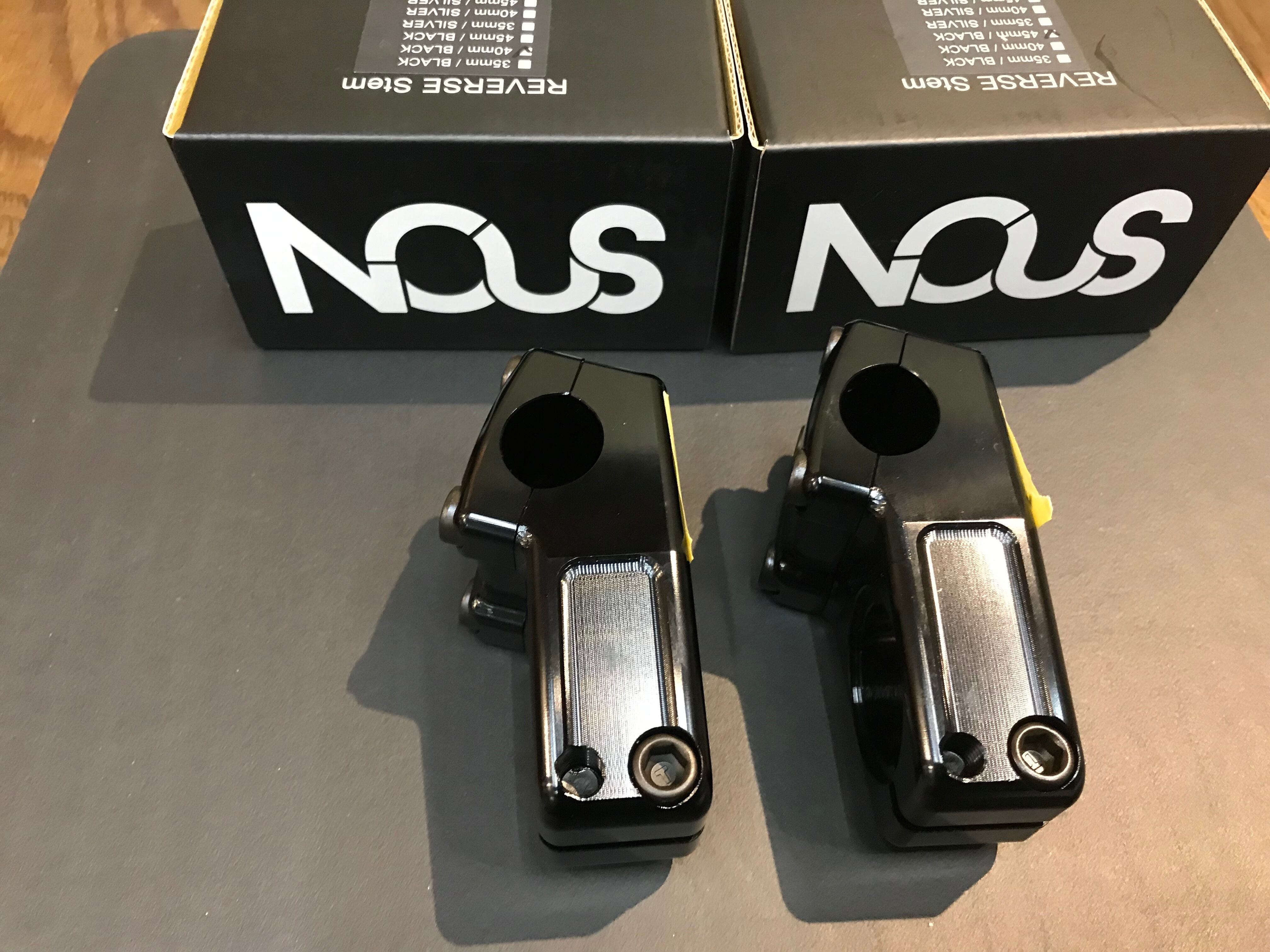 NOUS REVERSE V2 STEM 40mm,45mm Black | bmxshop