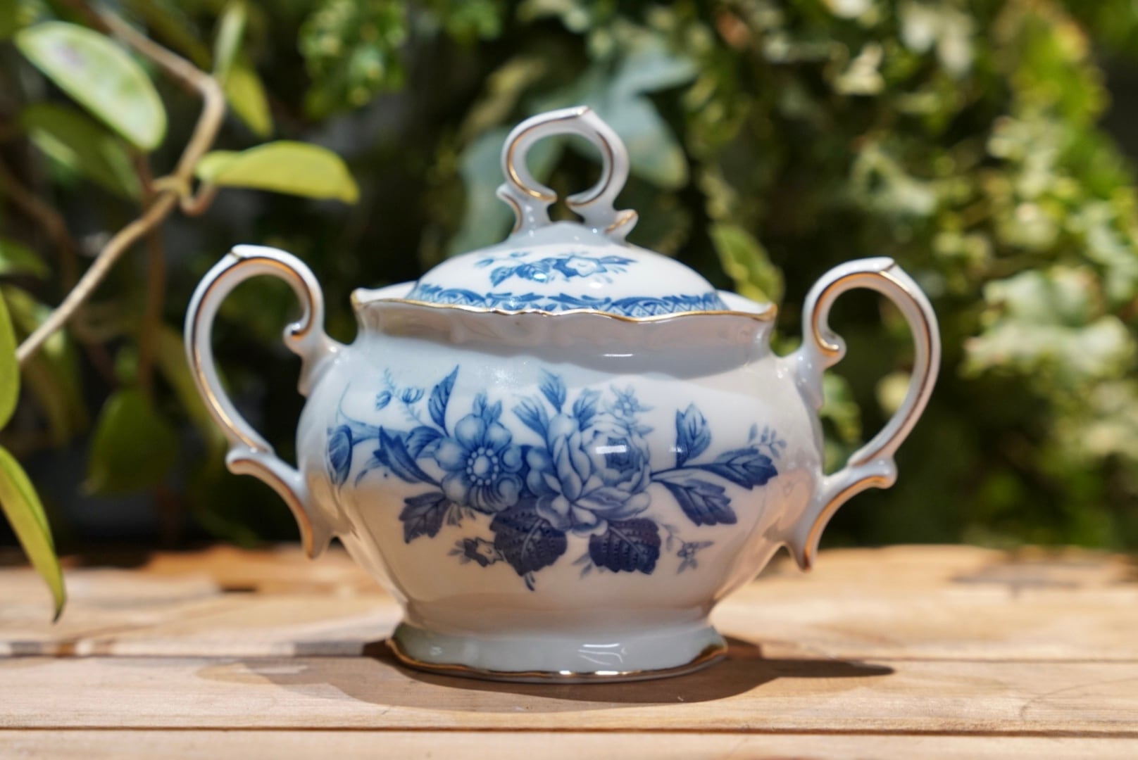 Rosary YAMATO シュガーポット ブルーローズ