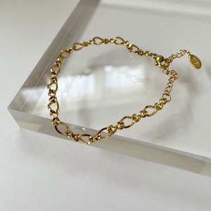 18KGP chain bracelet B1109 （ブレスレット／ステンレス／316L）