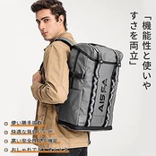 [AISFA] リュックメンズ リュックサック バックパック スクエア 30L 防水15.6インチ PC ビジネス ラップトップバック USB充電ポート付き アウトドア旅行 防災 通勤 靴/弁当収納