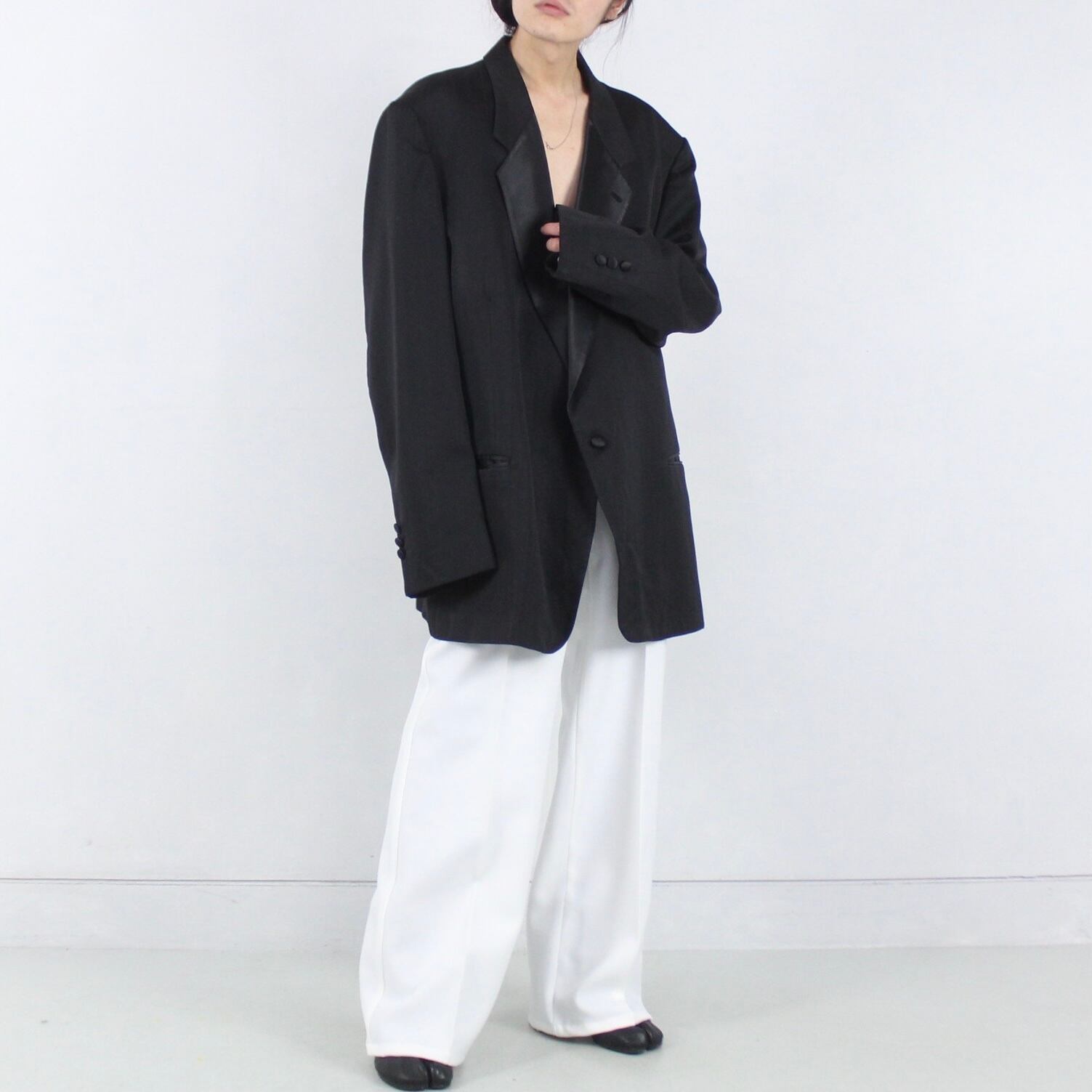 Christian Dior スーパービッグ サテン切替 テーラードジャケット 【OT