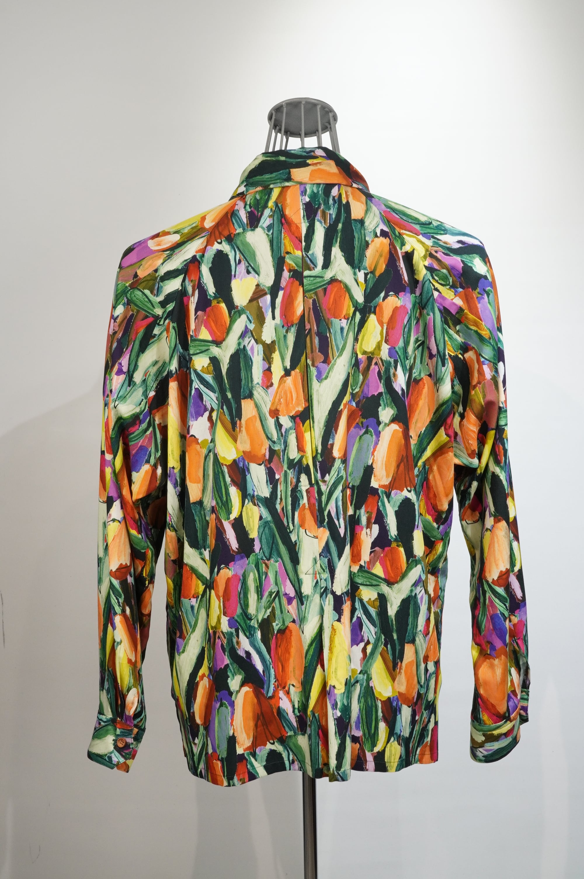 m's braque / Flower Print Long Sleeve Aloha Shirt | ARCD