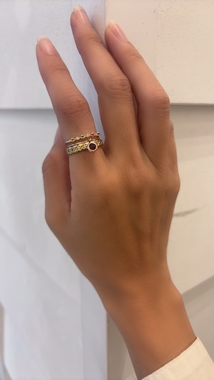 K14 ダイヤとマルチカラーリング 13号