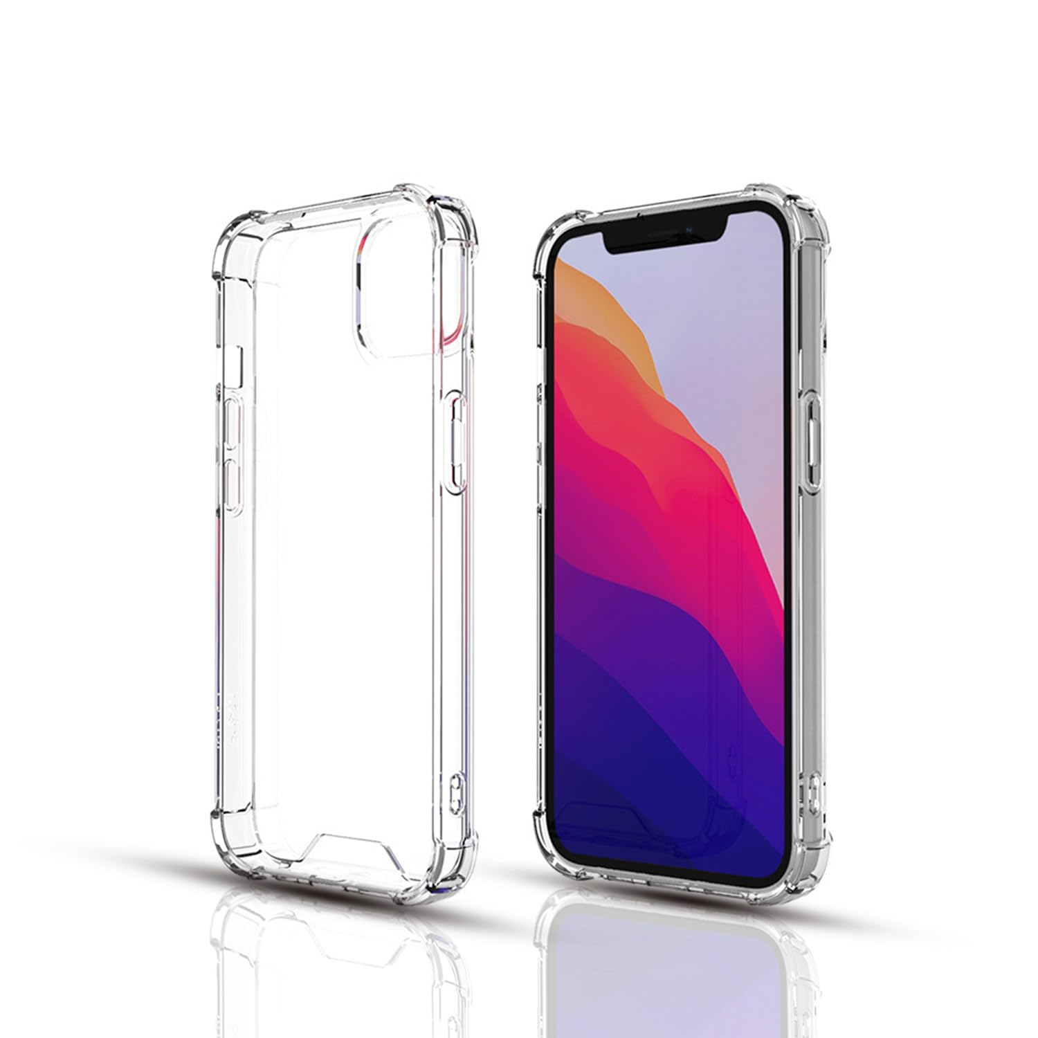 JACRON iPhone13 ケース クリア iPhone13対応 クリアシリコンケース 薄型 柔軟 透明 TPU保護カバー 衝撃吸収 黄変しにくい 【ストラップホール付き】iPhone13 專用スマホ ケース カバー