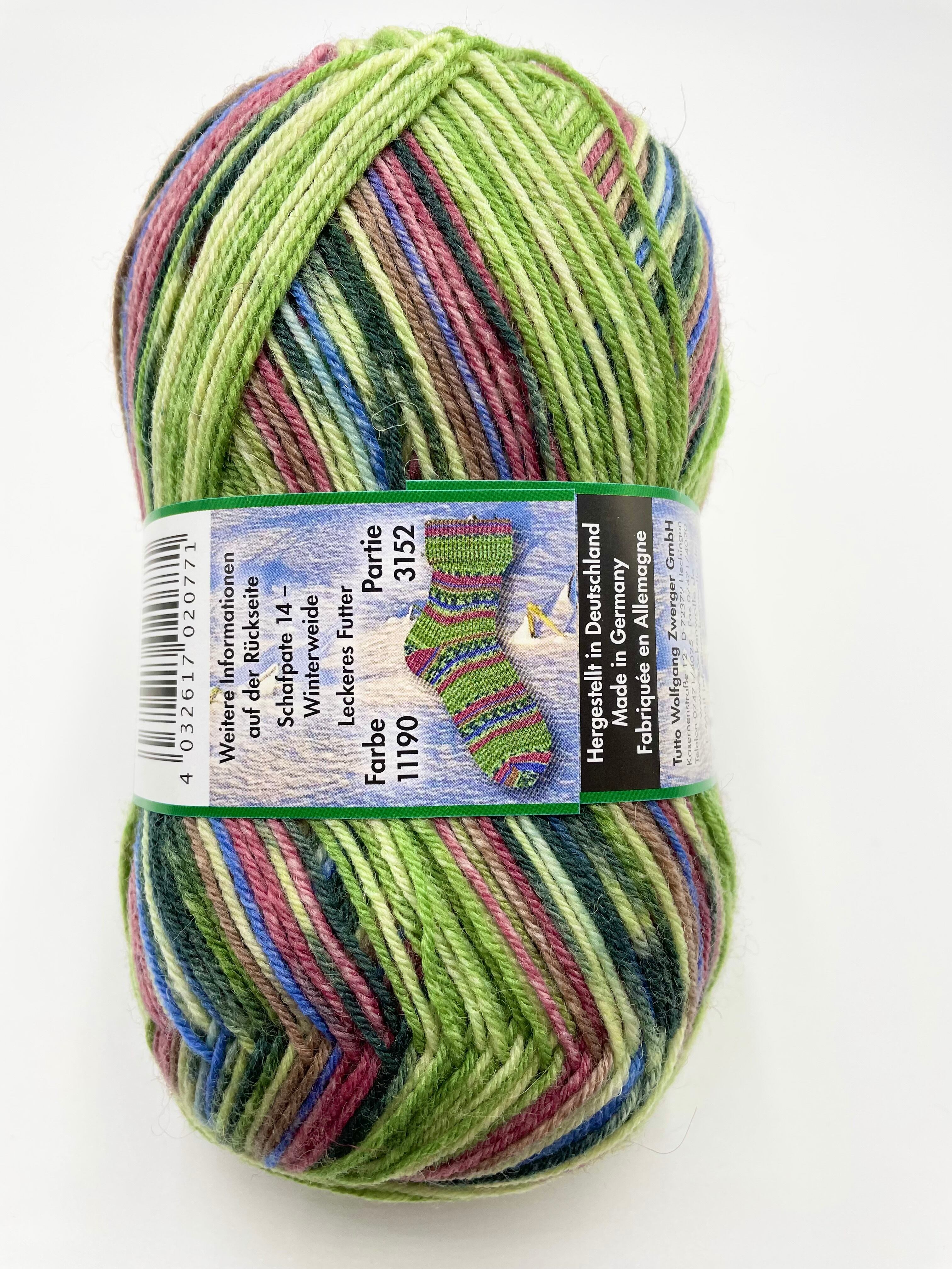 編む手が止まらない毛糸！Opalオパール- シャーフパーテ14 4ply/4本撚り 11190