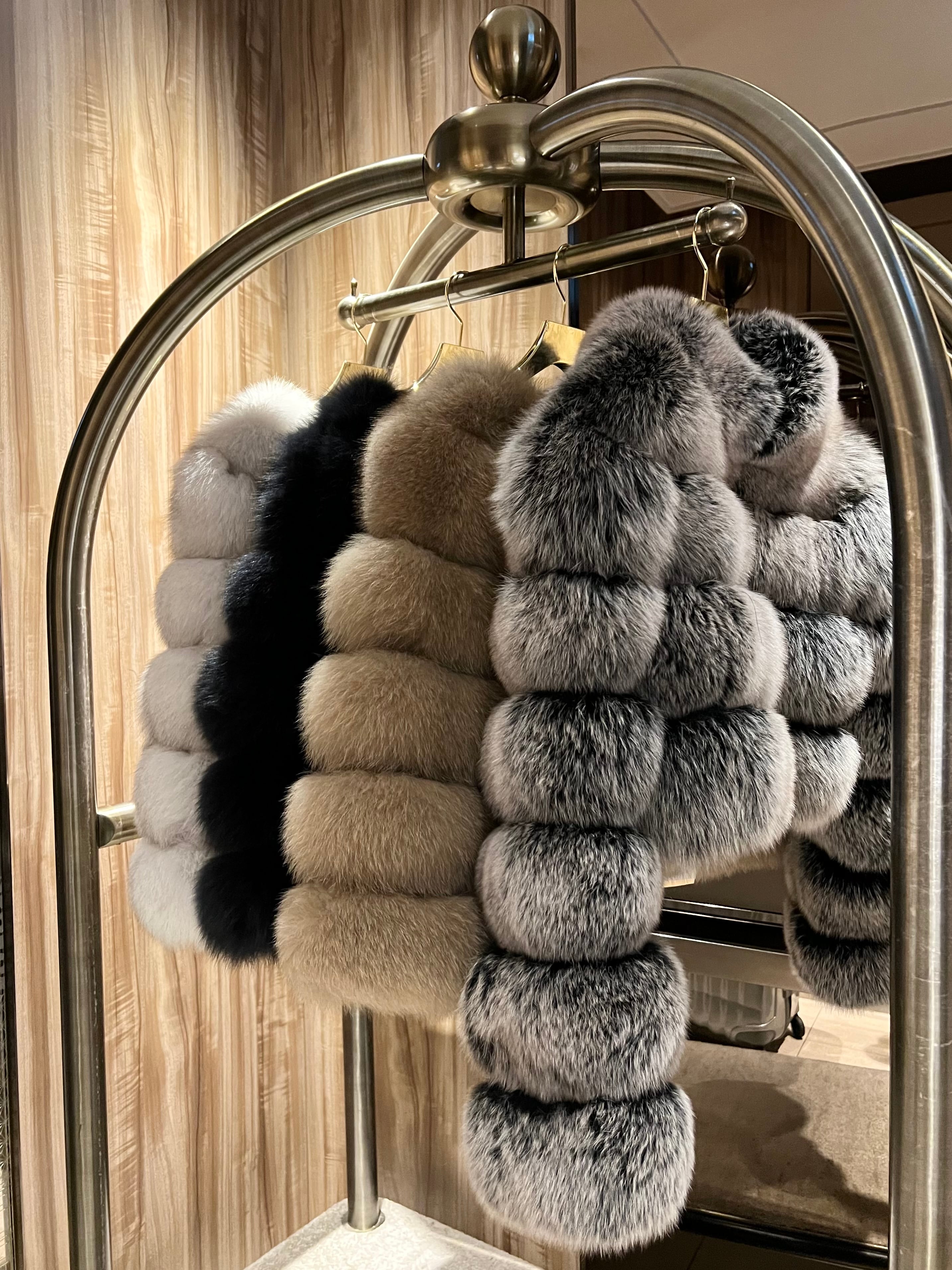 Five-row fog fur coat《 即日発送 》