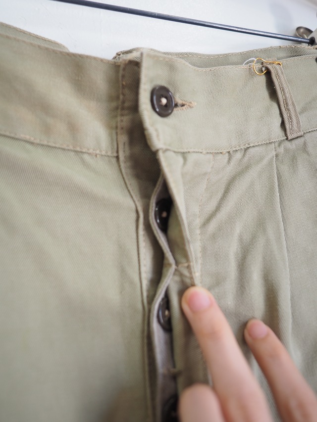 1970’s ITALY Army Chino Shorts／W30