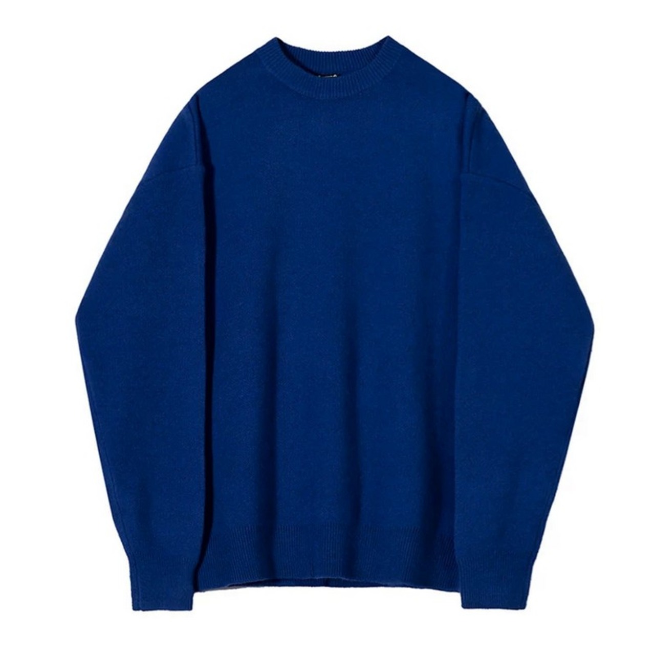 クルーネックシンプルカラーニット　1255