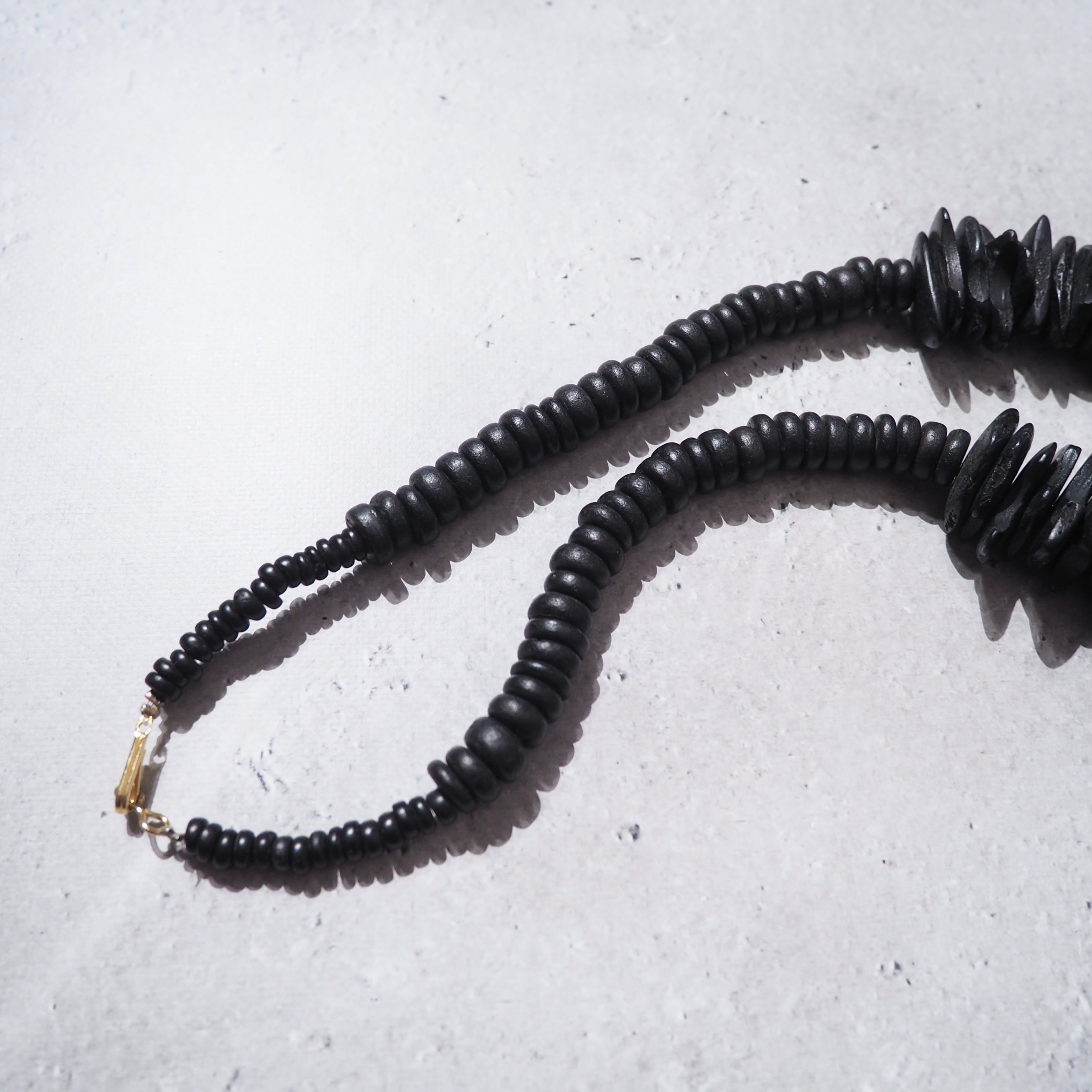 " Unknown " Irregular wood plate Combination necklace