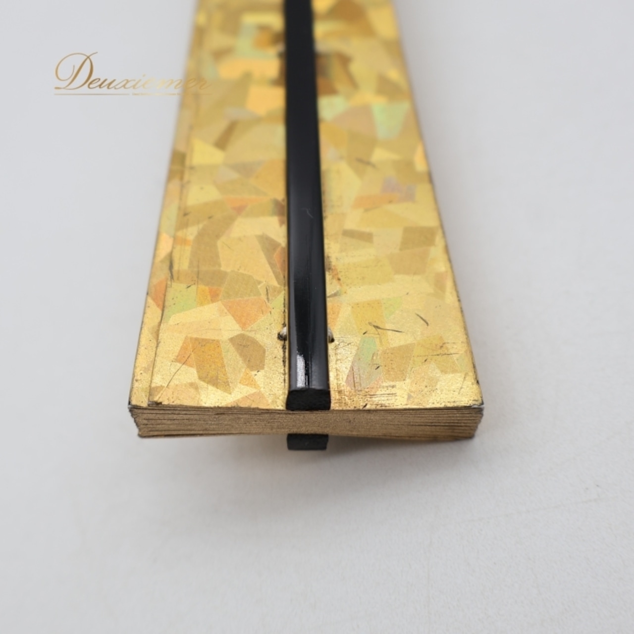 舞扇子 踊り用 ホログラム ゴールド系 扇子 せんす 黒塗り 日本舞踏 あですがた よさこい まいせんす まいおうぎ 金 黒 キラキラ 飾り 華やか 目立つ 箱 箱付き ブラック系