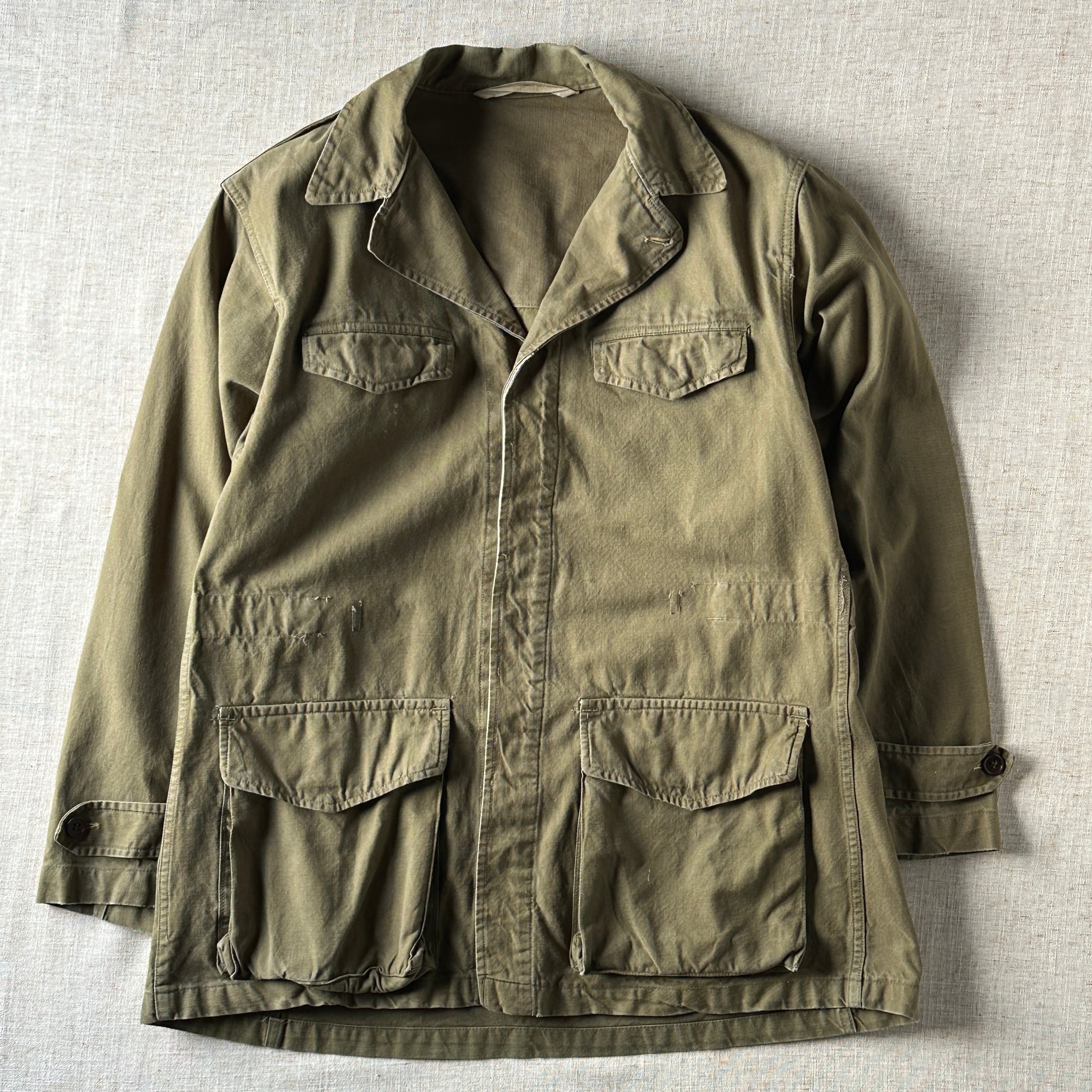 50s French Military M47 Field Jacket / Unisex XL