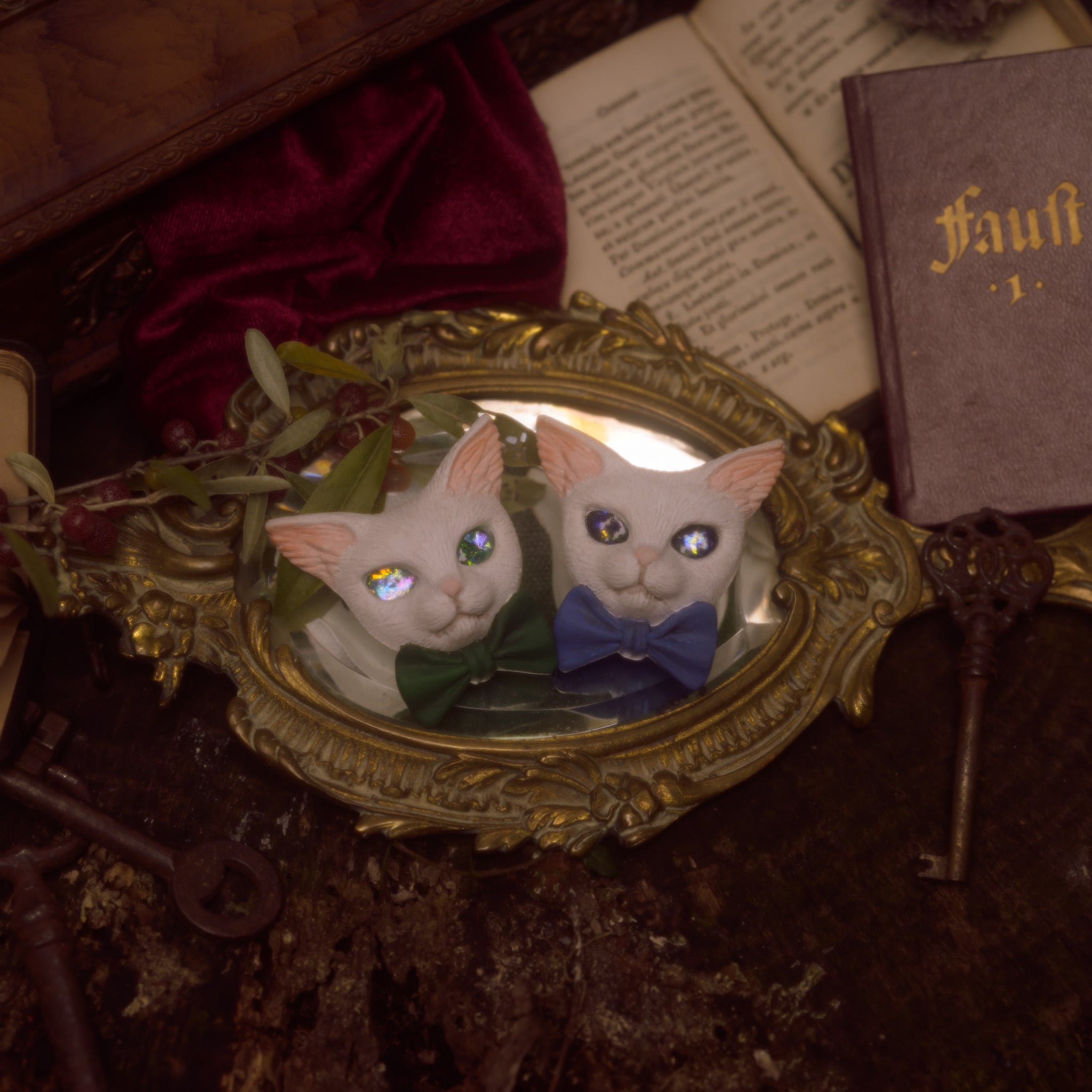 猫のブローチ #016 | Okuda Doll Shop