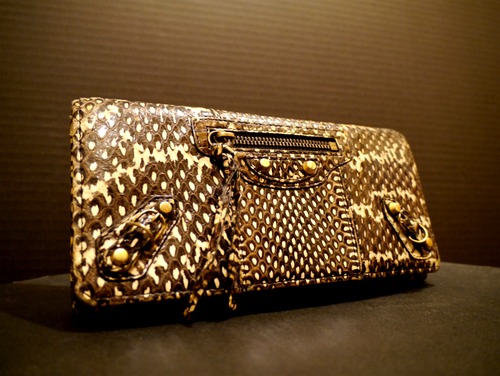 レア■BALENCIAGAバレンシアガ 長財布マネー パイソン■