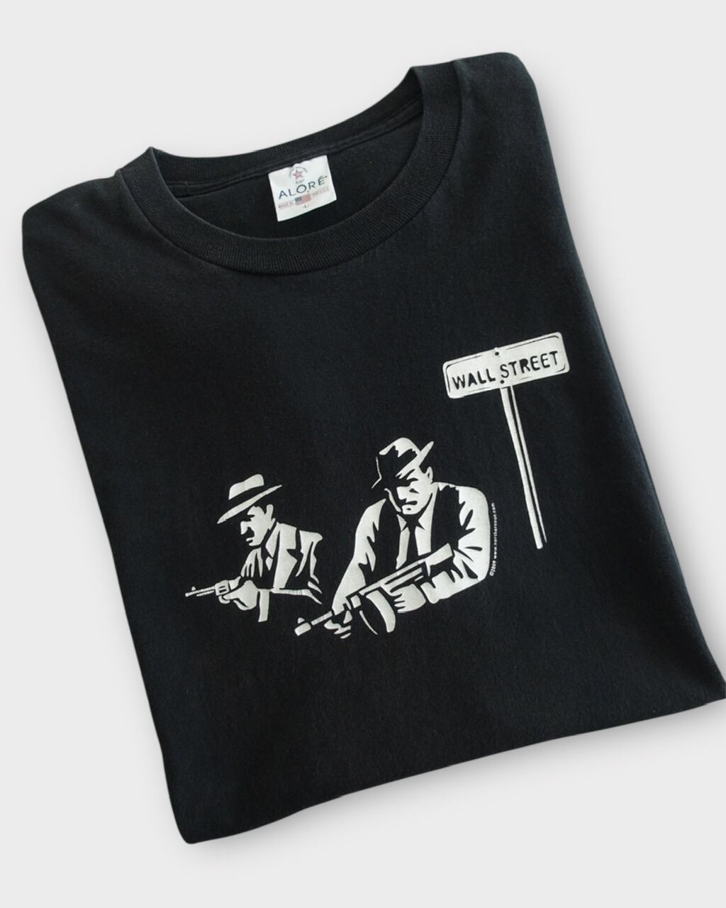 WaLL STREET T-shirt PULP FICTION "パロディ" made in usa