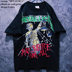 【doppio】vintage “METALLICA”album art work print design T-shirt