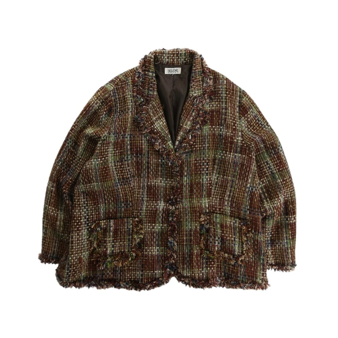 OTSU】fringe design tailored knit jacket -9319- | PAY ID