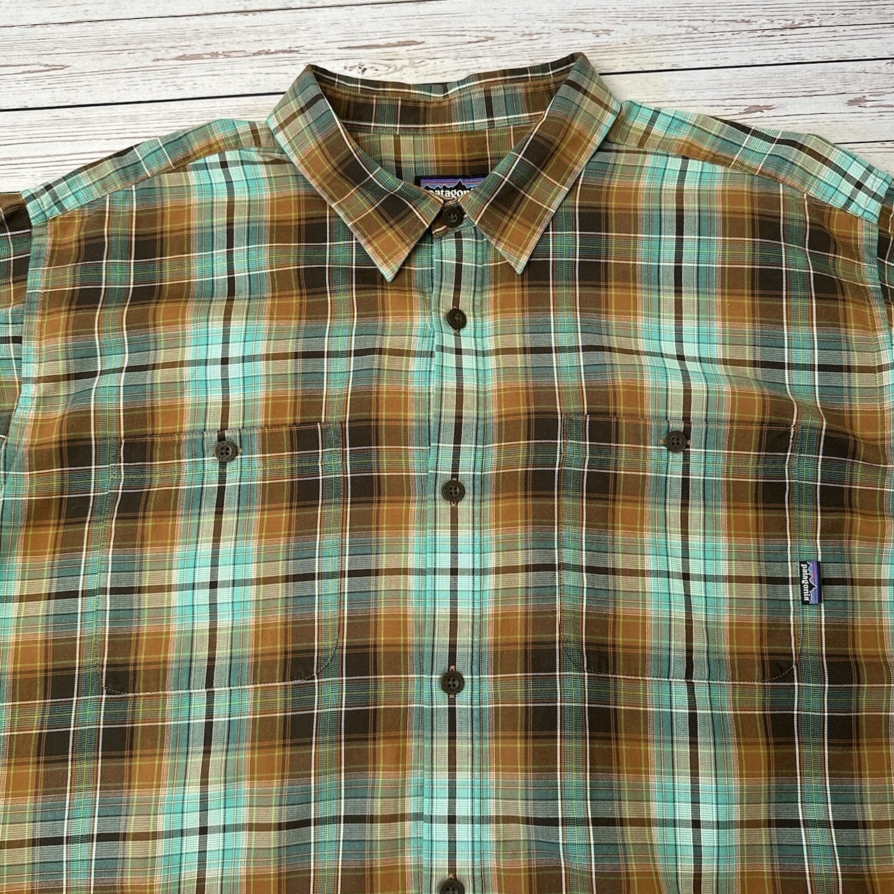 patagonia パタゴニア コットンチェックシャツ 長袖シャツ XLサイズ
