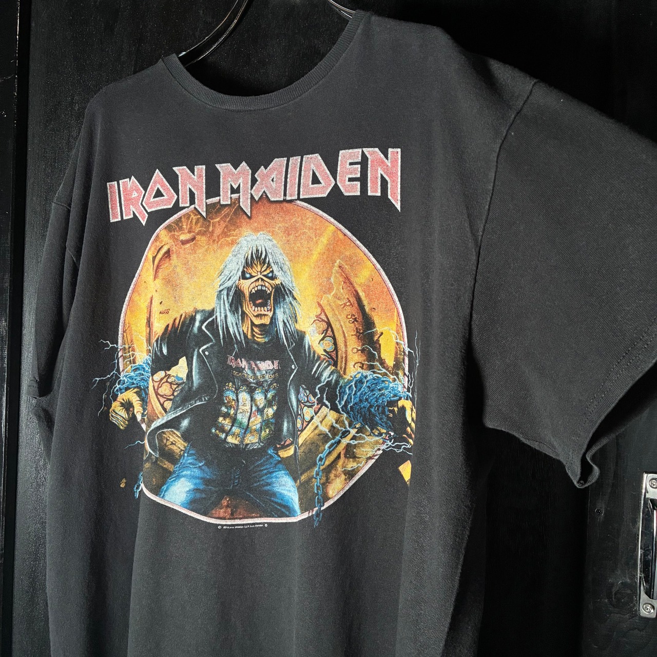 IRON MAIDEN ROCK Tee BLACK　アイアンメイデン　バンドTシャツ　黒