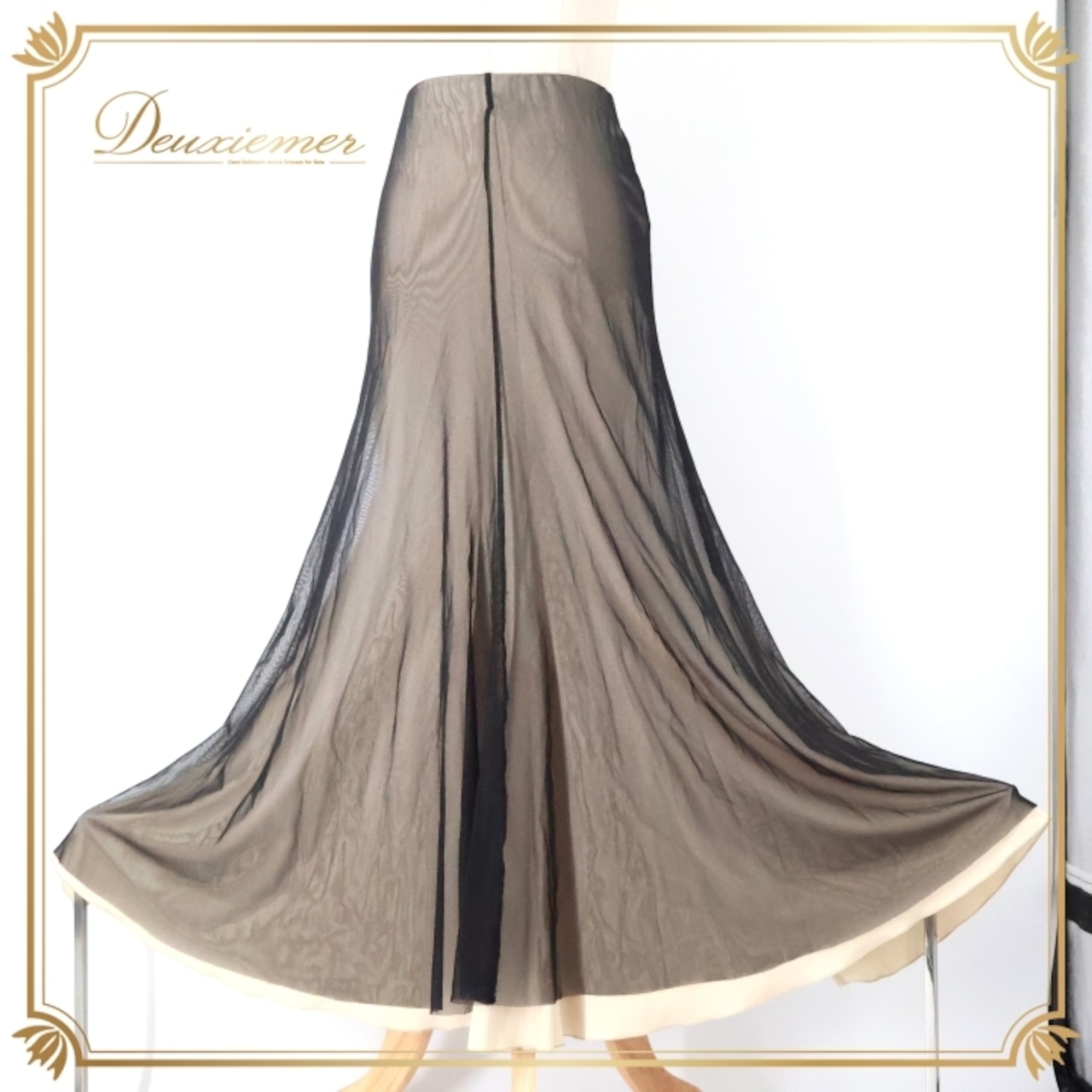 社交ダンス 衣装 スカート ブラック系 チャコット Chacott レッスン 練習 レッスンウェア 練習着 透け感 黒 無地 チュール かわいい 華やか おしゃれ 上品 大人っぽい 軽やか ふんわり 日本製 ベージュ系 社交ダンス用スカート ダンスウェア スカートスタイル チュールスカート フレアスカート フォーマル カジュアル 躍動感 透けスカート レディーススカート おしゃれな丈 シンプルデザイン