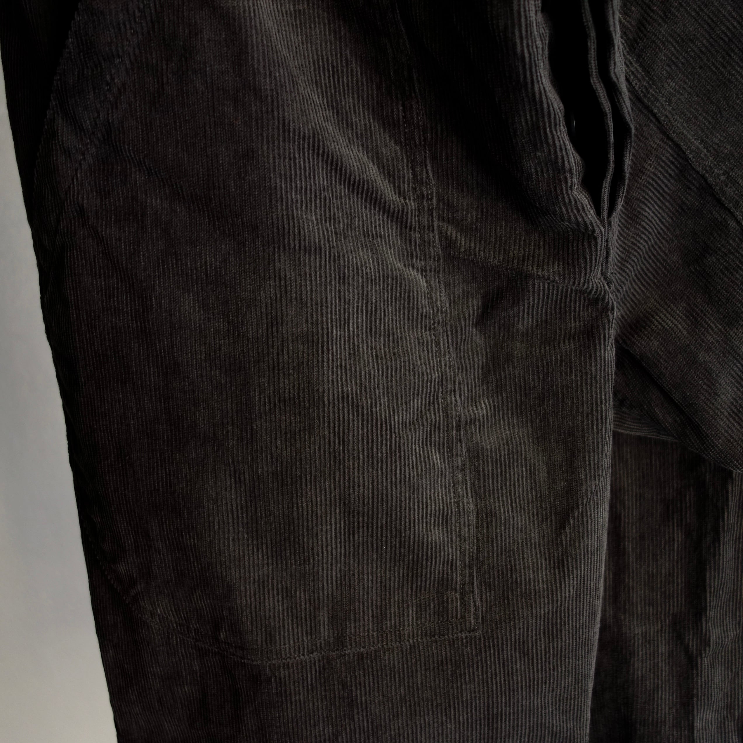 classic bakers corduroy pants / charcoalgrey | ATELIER GARDENIA