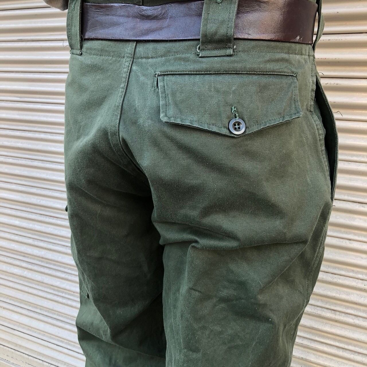 良品 貴重な薄生地 70s ベルギー軍 実物 M64 M-64 ユーロ ヴィンテージ 