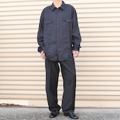 design black linen shirt