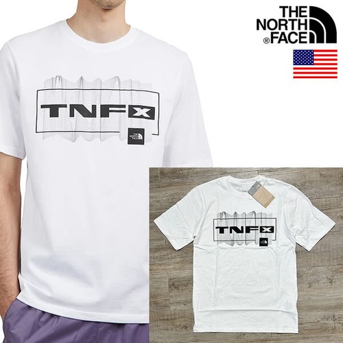 The North Face COORDINATES TEE ノースフェイス USAモデル メンズ ロゴ Tシャツ 【9600971239-wht】