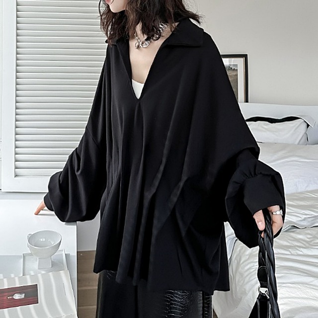 Tucked design tops C0174