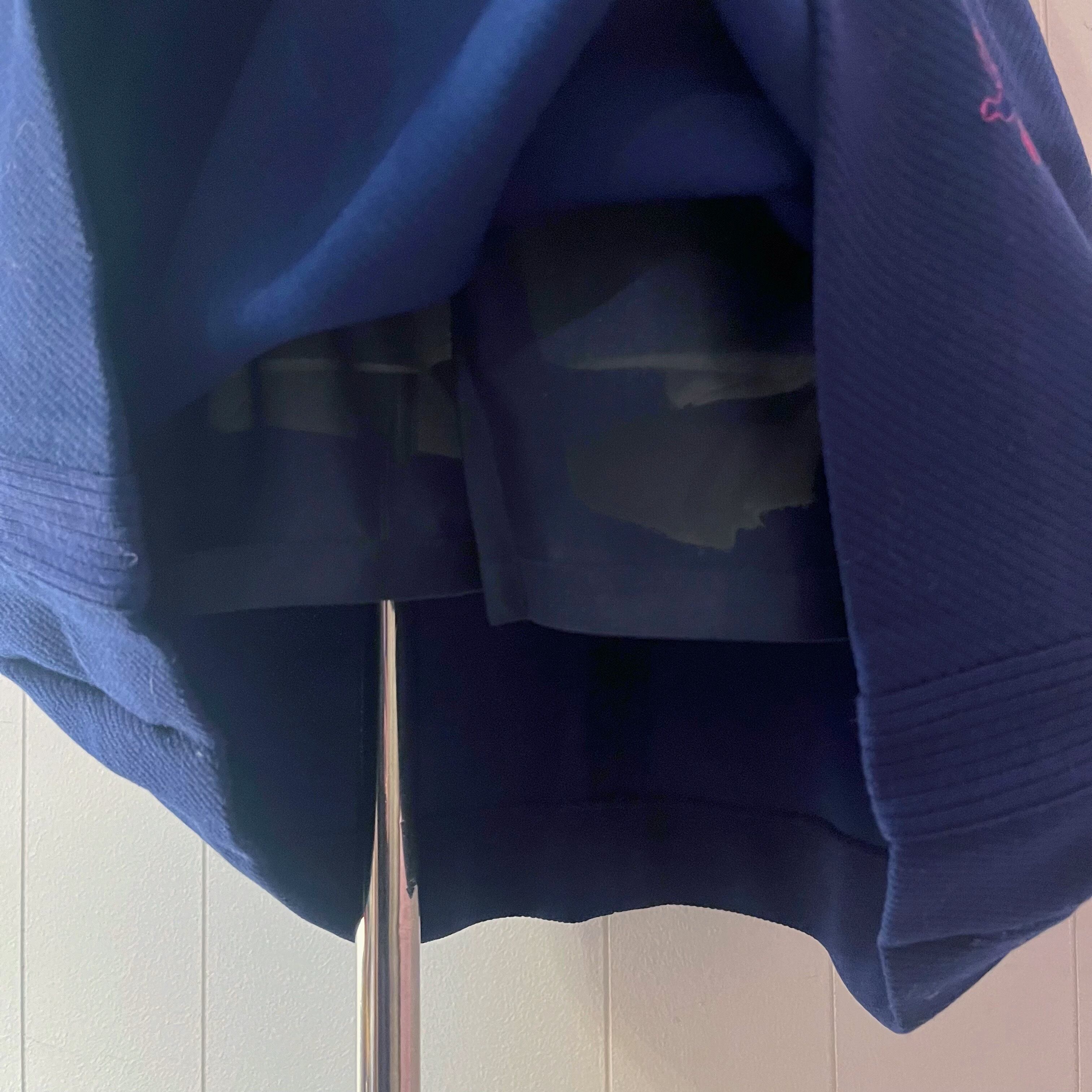 navy ride rib mini skirt