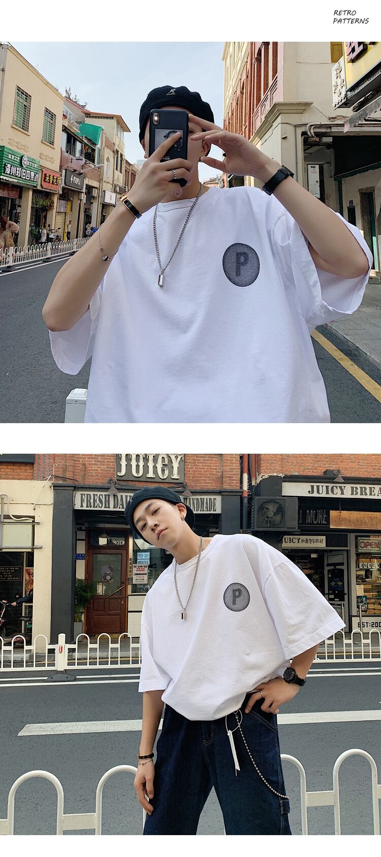 全3色 Tシャツ カットソー プリント カジュアル シンプル