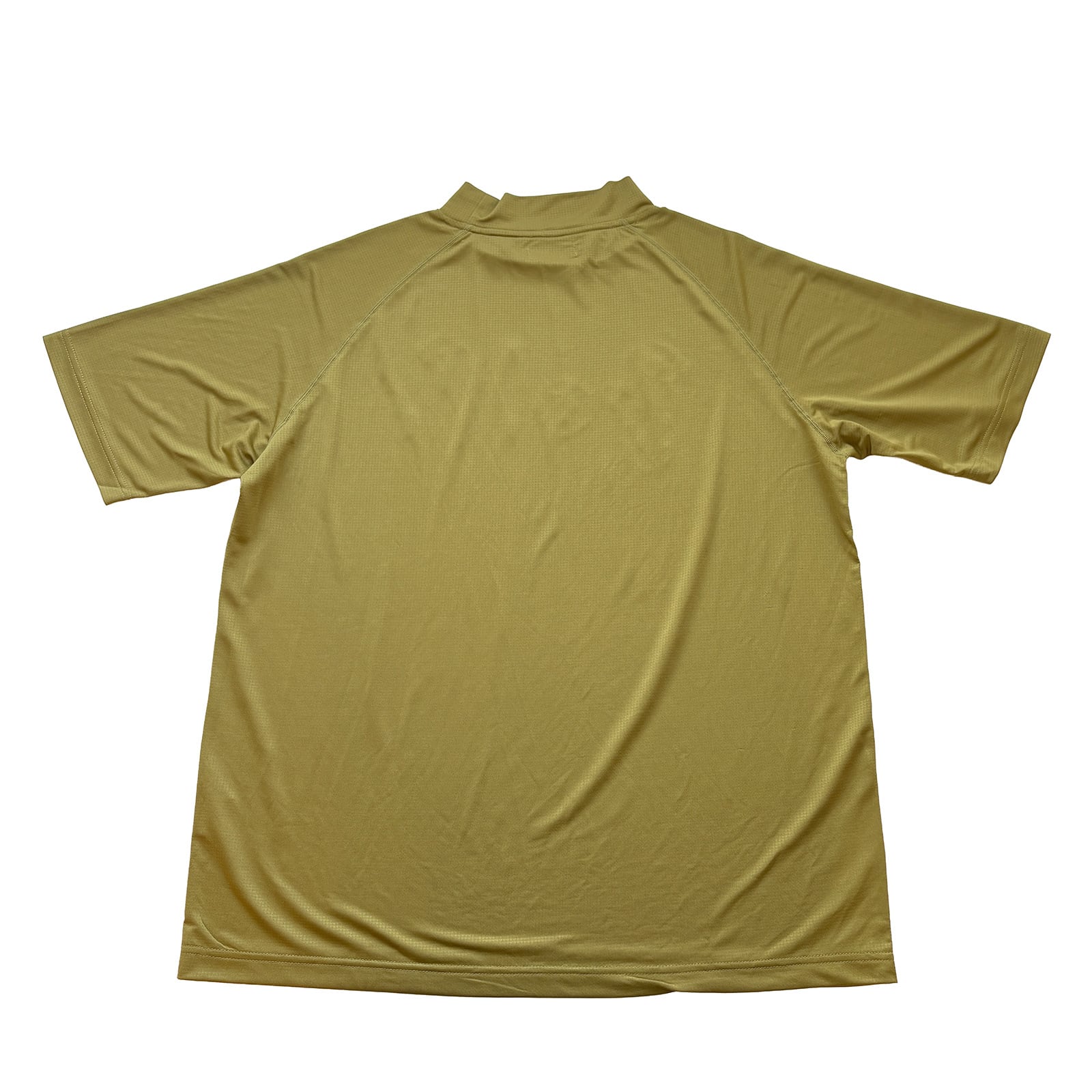 SUPER LIGHT LOGO PRINT MOCK NECK SHIRT -MUSTARD- | 8G SHOOT WEBSTORE