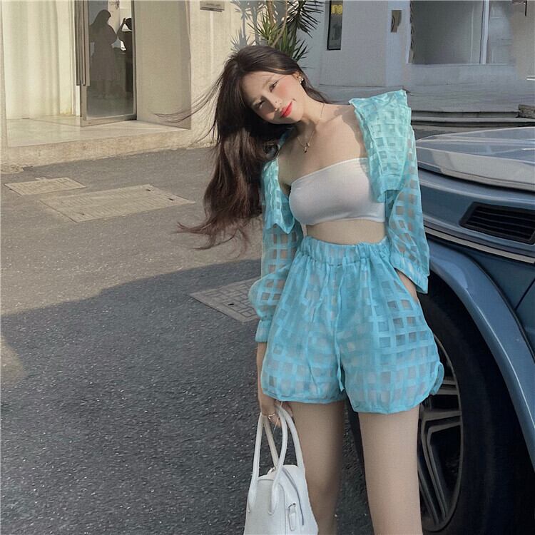 スタイルカジュアルサマールーズフードトップス ハイウェストウェストショーツ 夏物 ブルマー ドラファッションホール68011661578