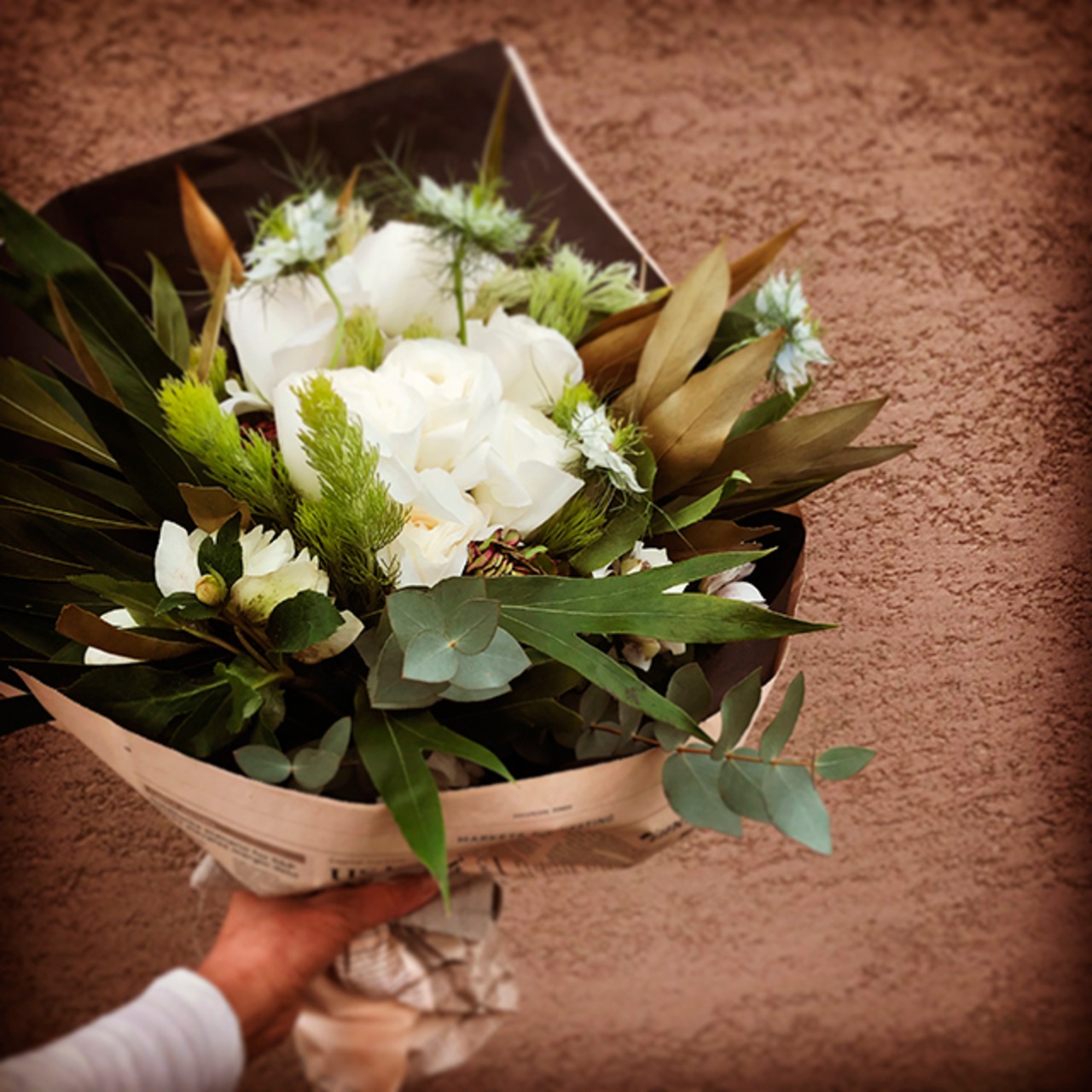 季節のおまかせドライになる花束