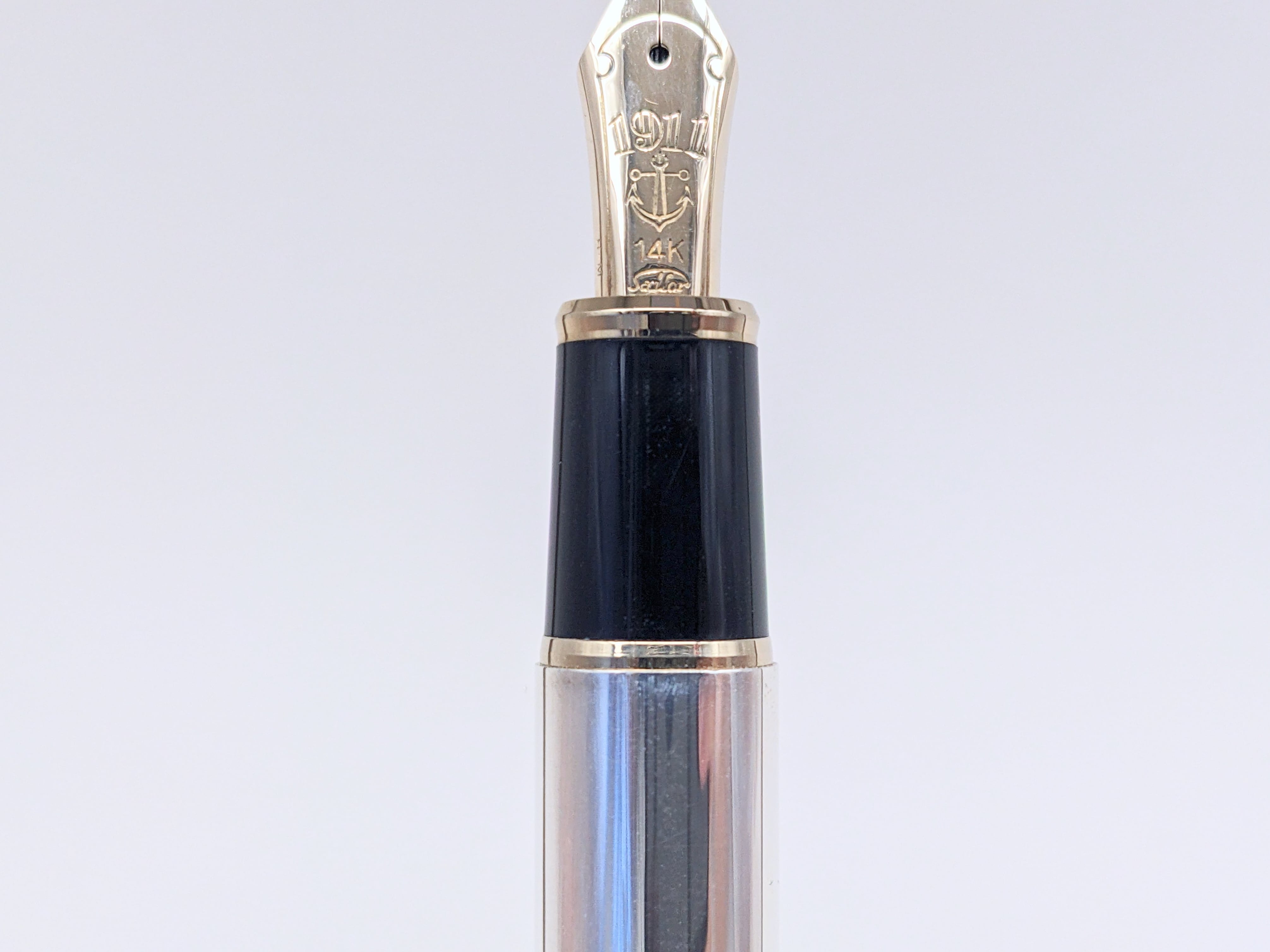 sailor profit セーラー プロフィット万年筆 1911 14K 中字 90s セーラー万年筆 プロフィット シルバー 旧 SAILOR PROFIT （中字