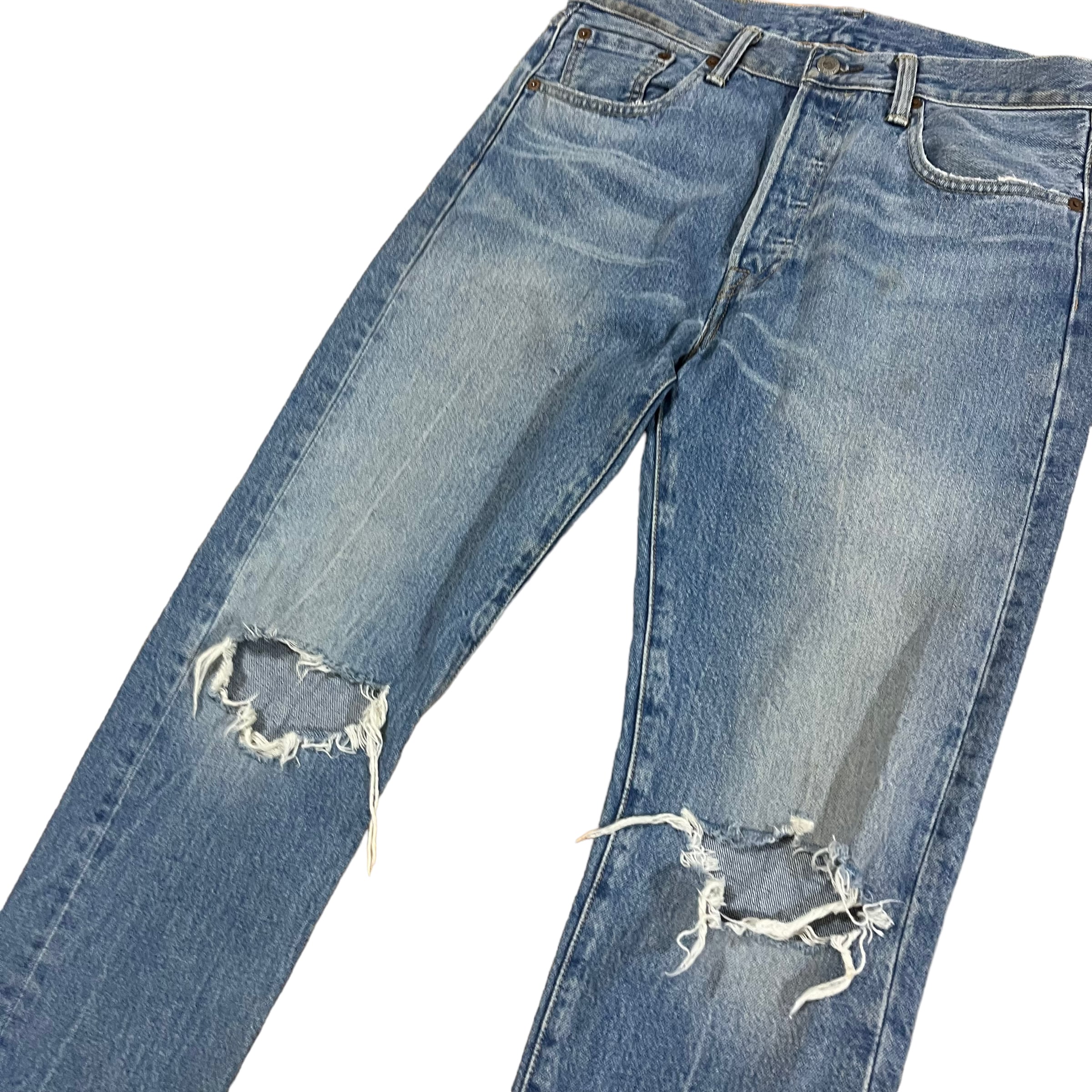 Levi's 501 デニムパンツ ダメージジーンズ カートコバーン Levi's 501 デニムパンツ ダメージジーンズ カートコバーン