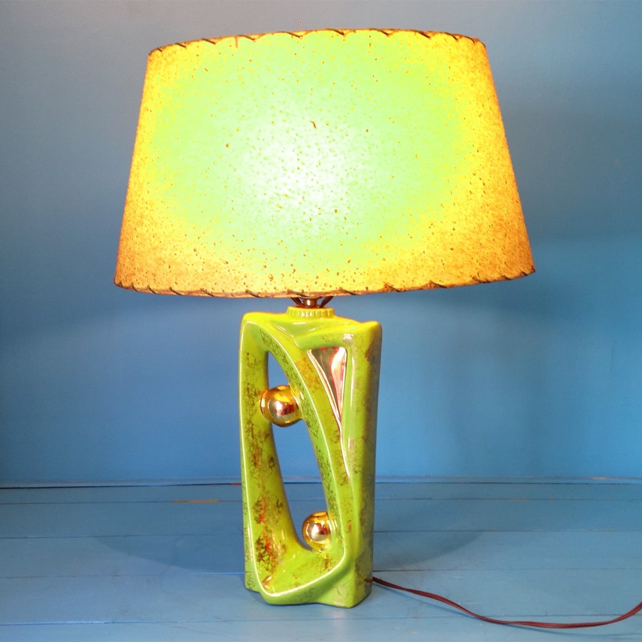 ✳︎メッシ様専用✳︎vintage lampテーブルランプ✨パニエシェード