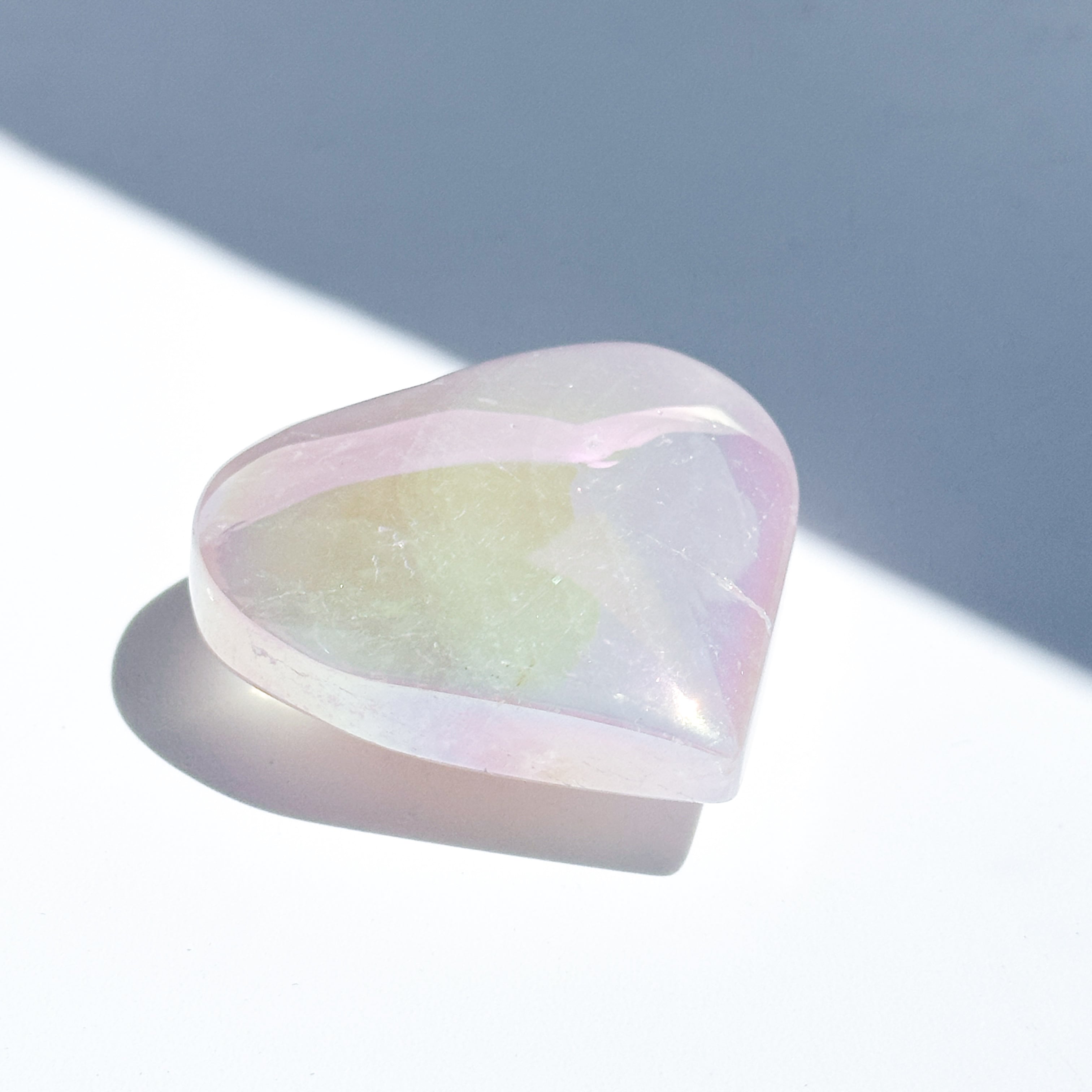 ♡エンジェルオーラローズクォーツ ハート83♡ Angel Aura Rose Quartz