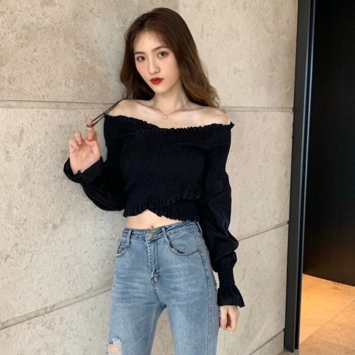 シャツ スプリングオータムスタイルスリムTシャツ ロング 春物 秋物 1号婦人72082528329