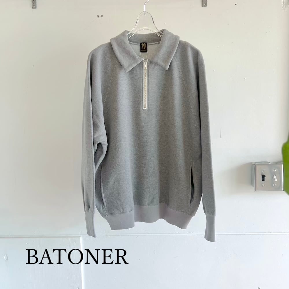 BATONER ベルギーリネン 裏毛ロングスリーブ サイズ3 BATONER・バトナー | a flat shop