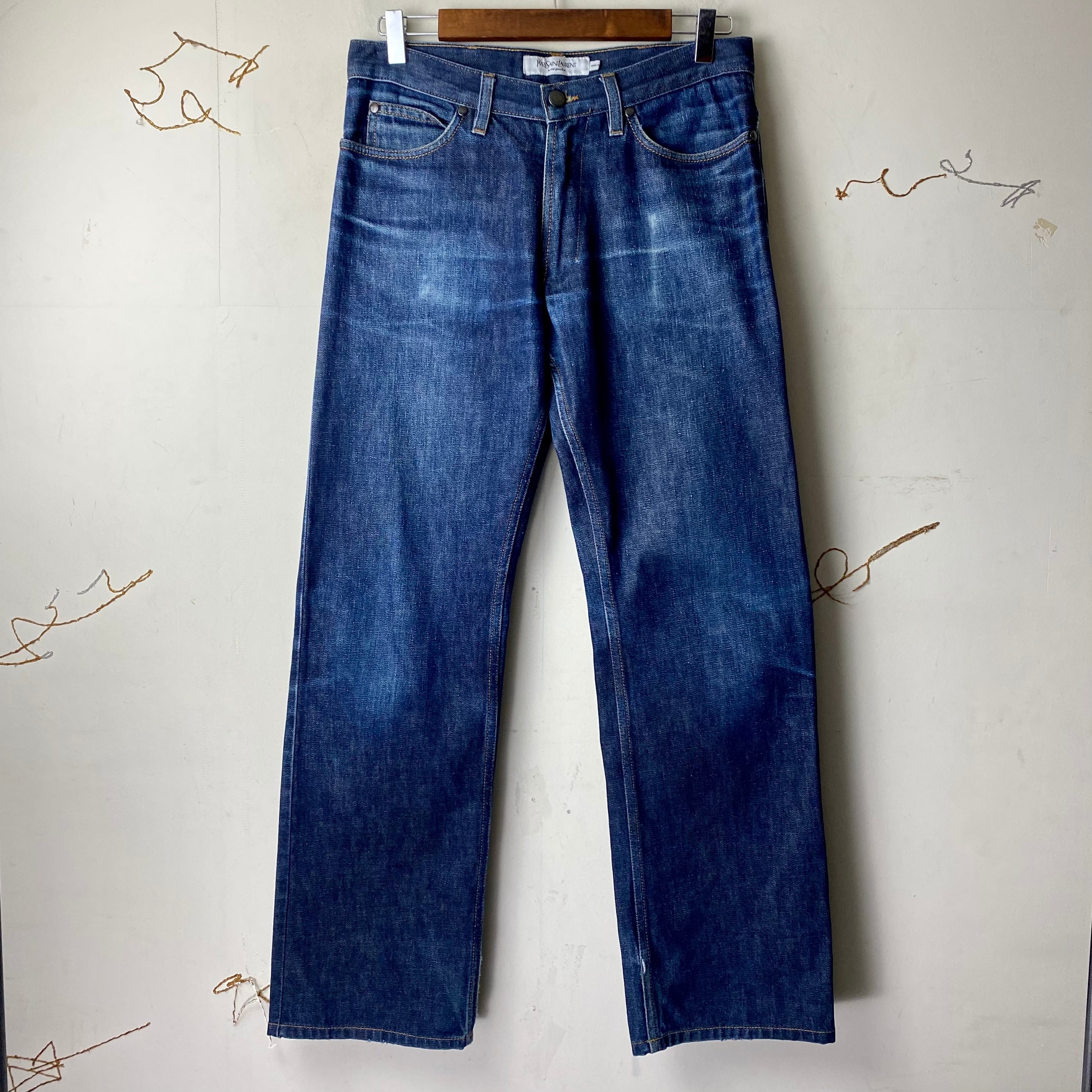 YVES SAINT LAURENT RIVE GAUCHE denim pants “YSL” | NOIR ONLINE