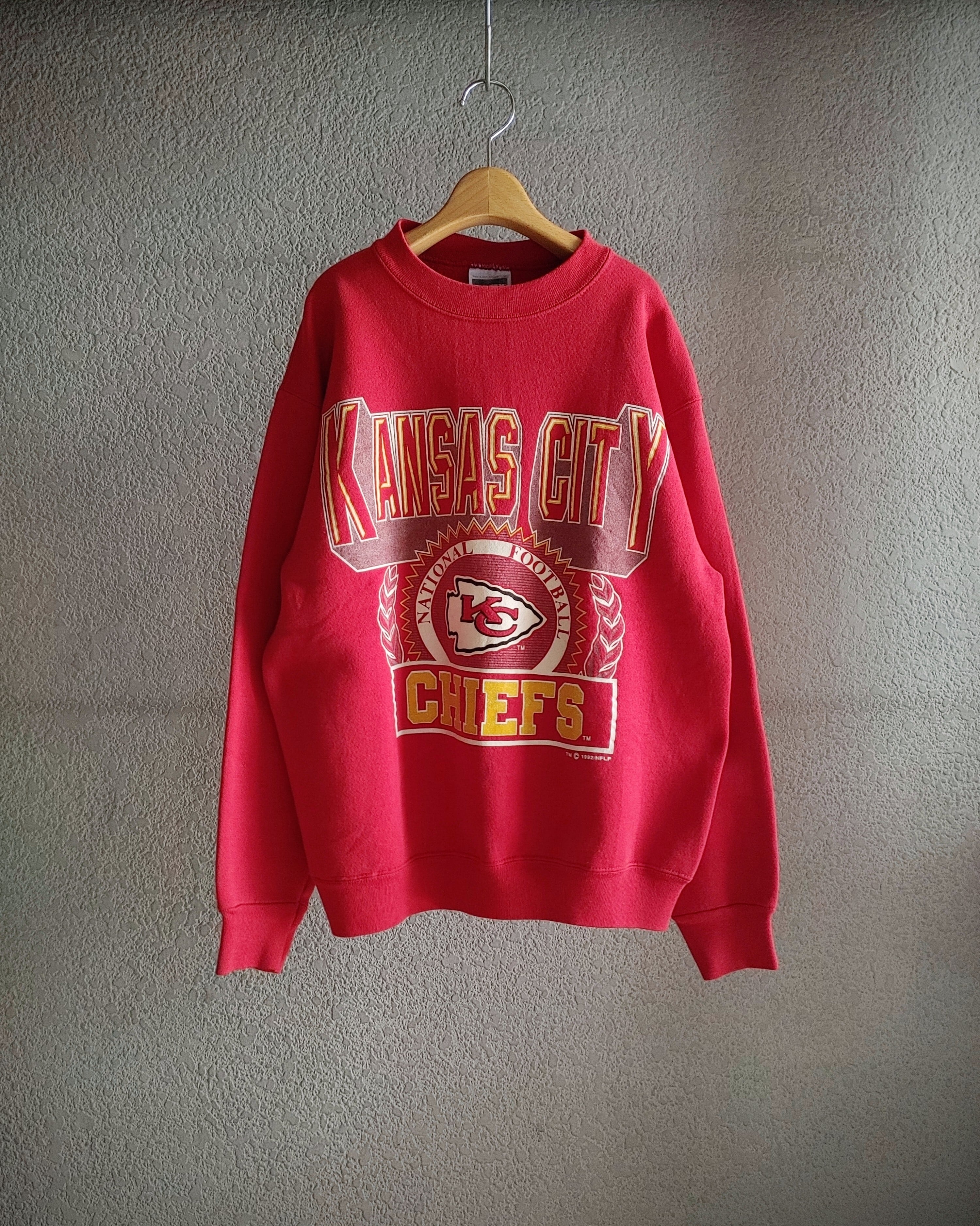 NFL KANSAS CITY CHIEFS スウェット カンザスシティチーフス 90's TULTEX アメリカ製 古着 ビンテージ Made in  USA | Dron-pa -古着屋- powered by BASE