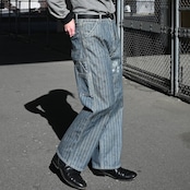 BOWWOW(バウワウ) AIRBORNE加工スウェット、40〜50年代ワークパンツコーディネート