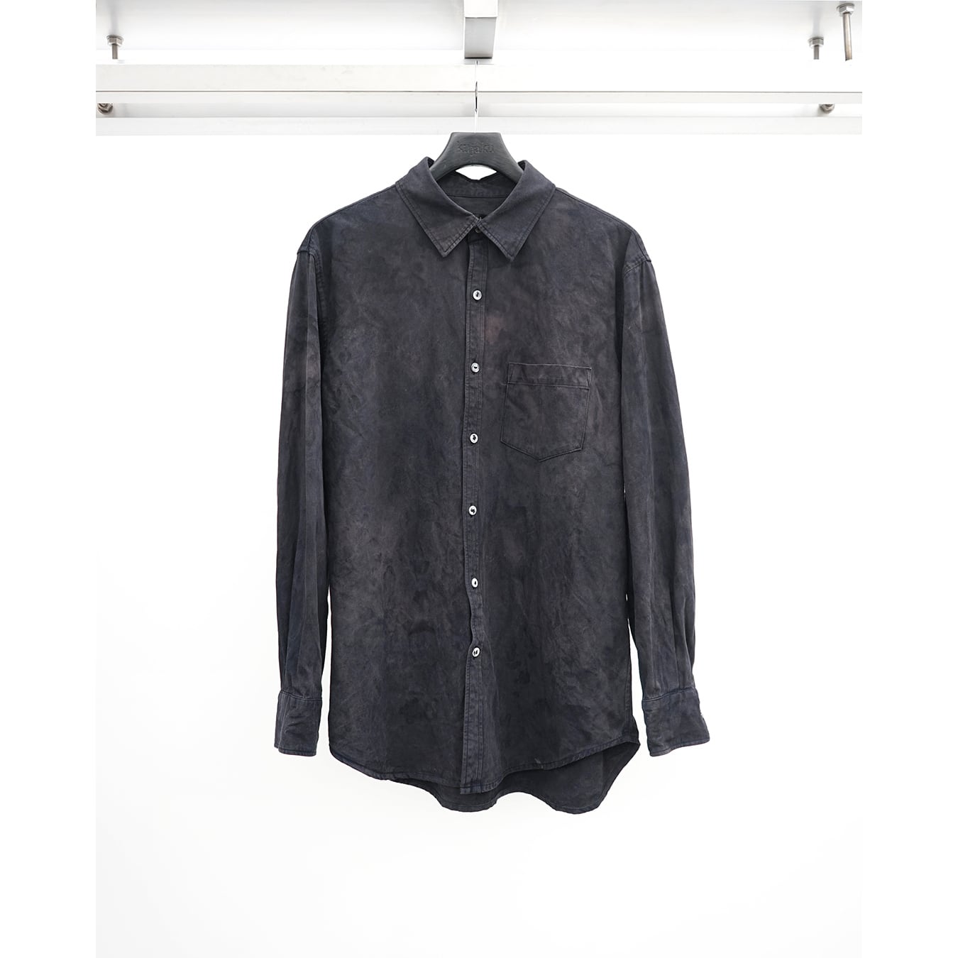 kujaku] (クジャク) S-514-6 Exclusive Dyed Dress Shirt (Plum