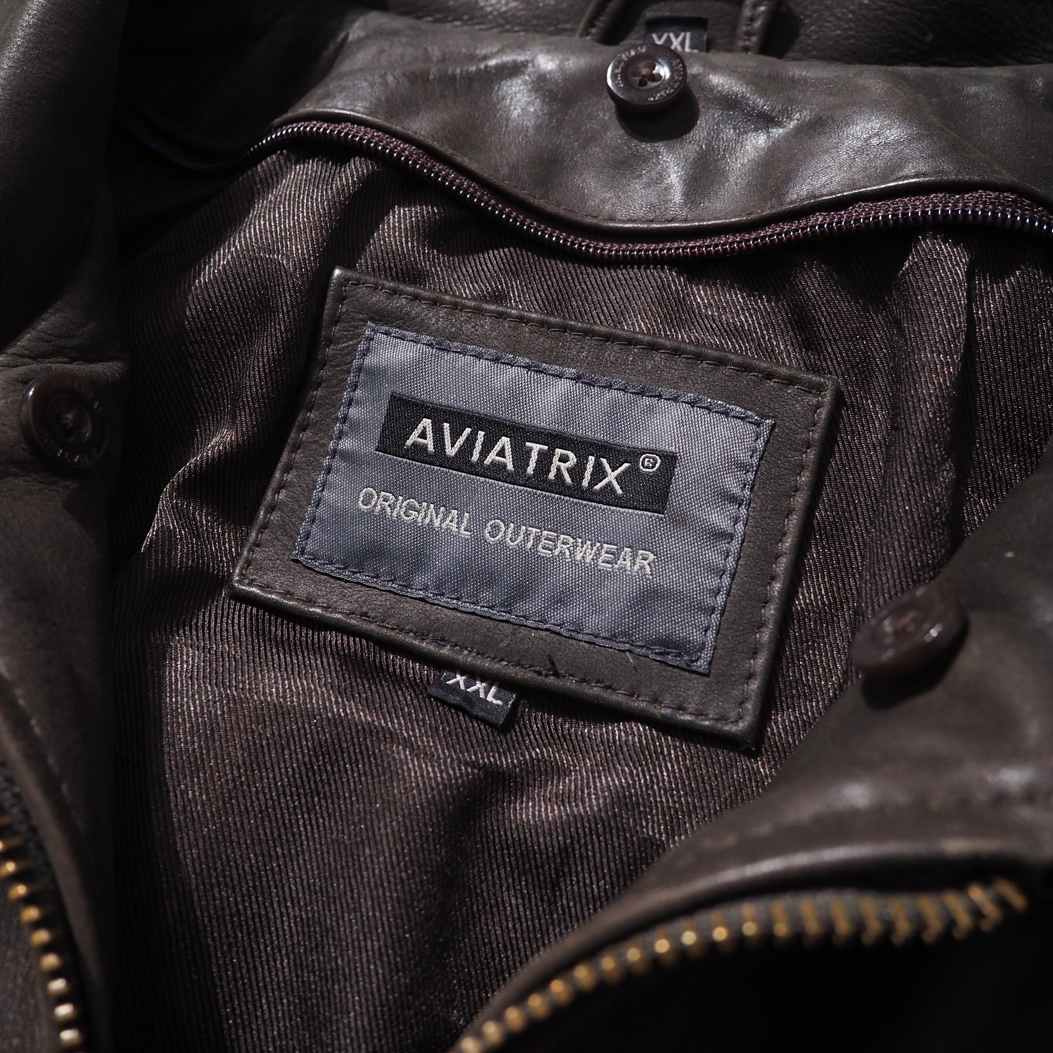 1990s " 退廃的 " Beautiful Dark Brown color vintage Flight leather jacket