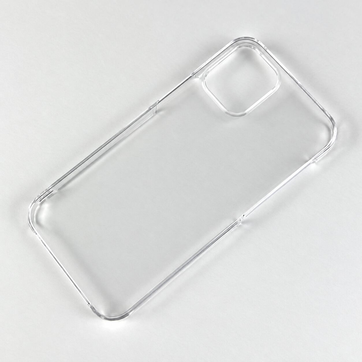 iPhone 12 mini 透明クリアハードケース ポリカーボネート 薄型 ストラップ穴付 衝撃吸収