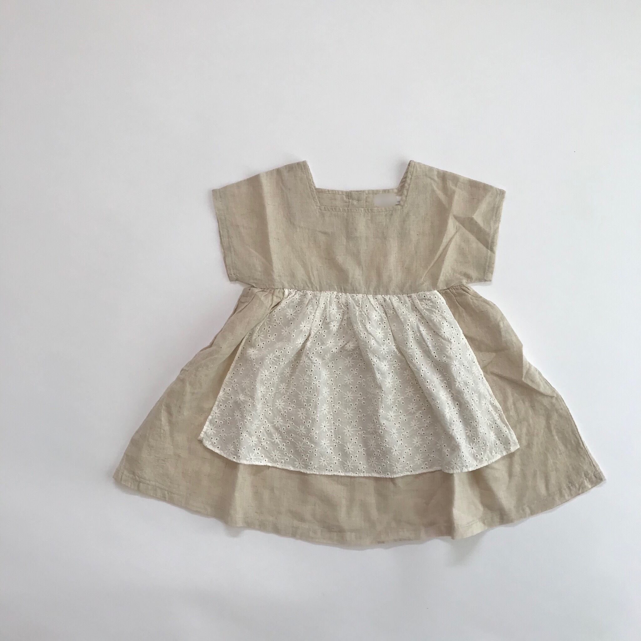 メイドエプロンワンピース 韓国子供服 Bisque びすく