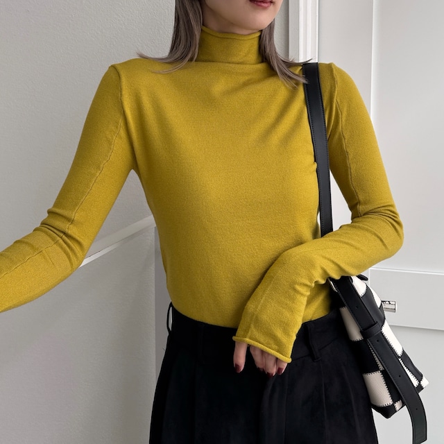 【予約：9月下旬入荷予定】2026くしゅモック指穴knit/マスタード