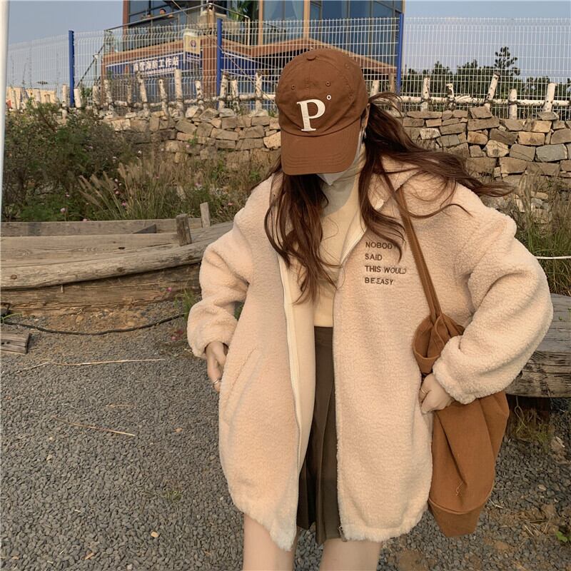 フェイクウールフードジャケット オータムウィンター 秋物 冬物 ファー 試着室94950354428